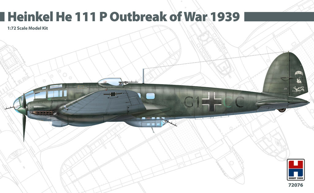 H2K72076 Heinkel He 111 P Outbreak of War 1939 (HASEGAWA + Cartograf +  masks)