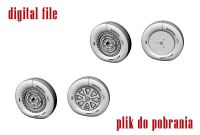 48022-3D P-39/P-400 Main wheel without thread 1/48 3D-File