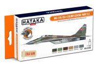 HTK-CS105 MiG-29A/UB 4-colour scheme paint set of 6 x 17ml -- ORANGE LINE