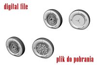 48020-3D P-39/P-400 Main wheels with diamond tread 1/48 3D-File