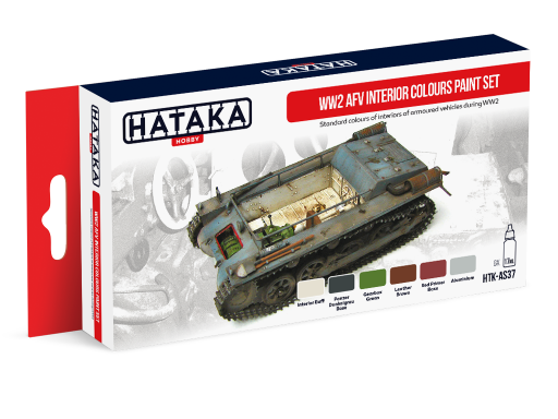 HTK-AS37 WW2 AFV Interior Colours paint set of 6