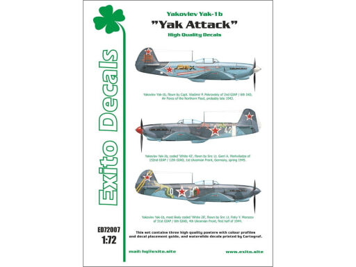 ED72007 - Yak Attack - Yakovlev Yak-1b  1/72 scale