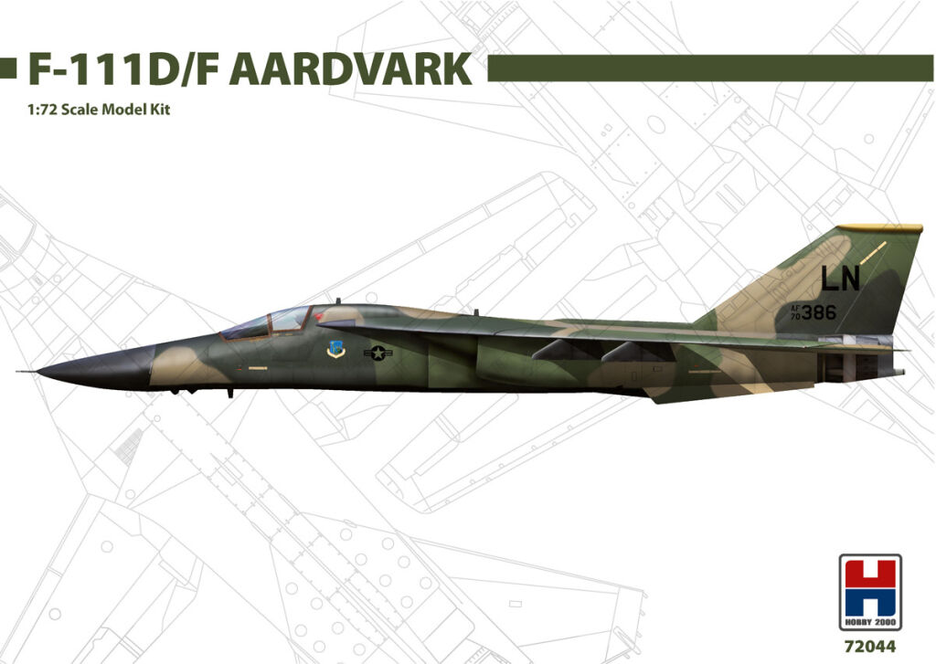 Hobby2000 - H2K72044 F-111 D/F Aardvark (Hasegawa + Cartograf decals +  Pmask)| Sklep modelarski Arma Hobby