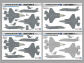 Full-size color documentation is included to explain the depiction of RAM coatings, stencils and U.S. Air Force aircraft.
