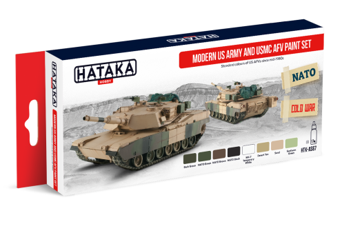 HTK-AS67 Modern US Army and USMC AFV paint set 8 x 17ml