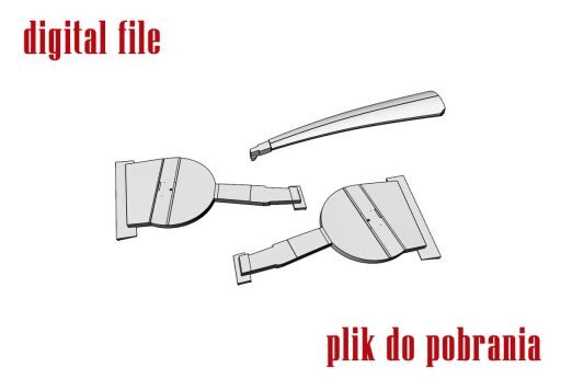 48013-3D P-39/P-400 Closed landing gear doors 1/48 - 3D-File