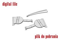 48013-3D P-39/P-400 Closed landing gear doors 1/48 - 3D-File