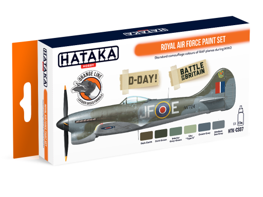 HTK-CS07 Royal Air Force paint set ORANGE LINE 6 x 17ml