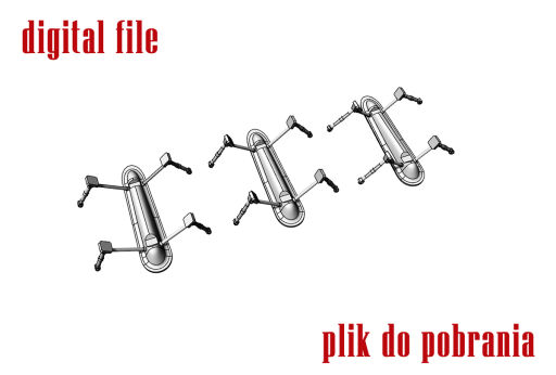 48025-3D P-39/P-400 Airacobra Bomb Rack Detail 1/48 3D-File