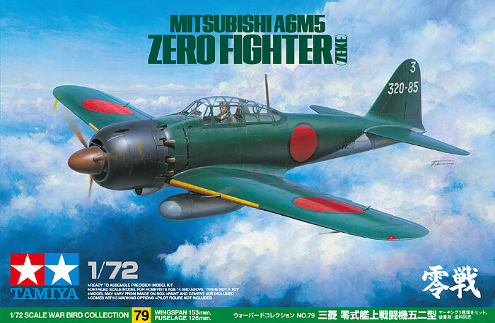 Tamiya 60779 1/72 A6M5 Zero (Zeke)!| Sklep modelarski Arma Hobby