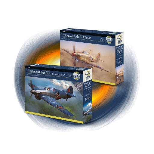 40012 Bundle-3 Hurricane PR + Hurricane IIb trop 1/48