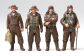 Pilot Figures. The kit includes 1 seated and 4 standing pilot figures, perfect for dioramas.