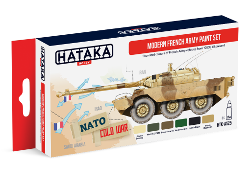 HTK-AS25 Modern French Army paint set of 6