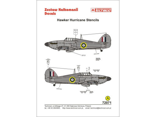 TCH72071 Hurricane Stencils Decals