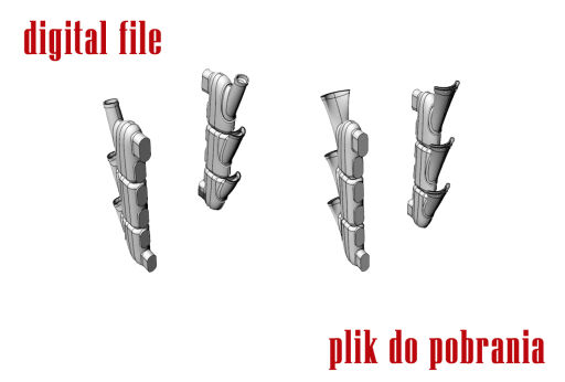 48006-3D Hurricane 1/48 Exhausts - 2 types - 3D-File