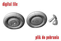 48027-3D PZL P.11c Wheels and Skid 1/48 3D-File