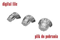 48017-3D P-39/P-400 Front of the fuselage with weapon slots 1/48 3D File