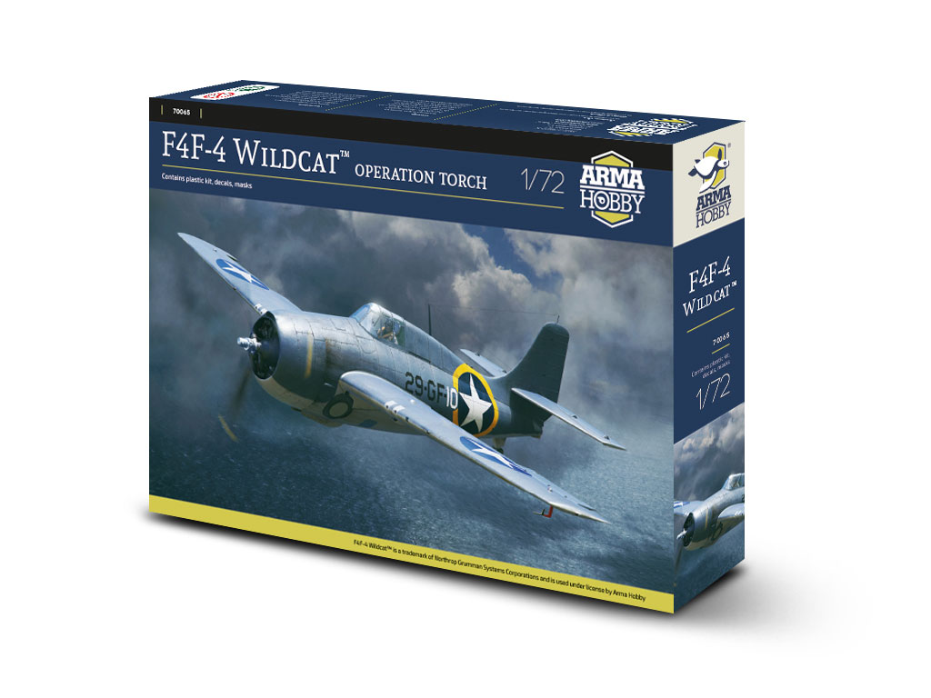 Box of F4F-4 Wildcat “Operation Torch” model kit