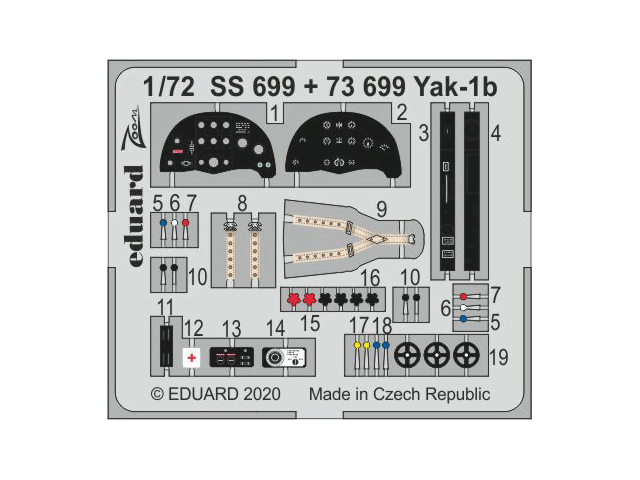 Yak-1b accessories 1/72